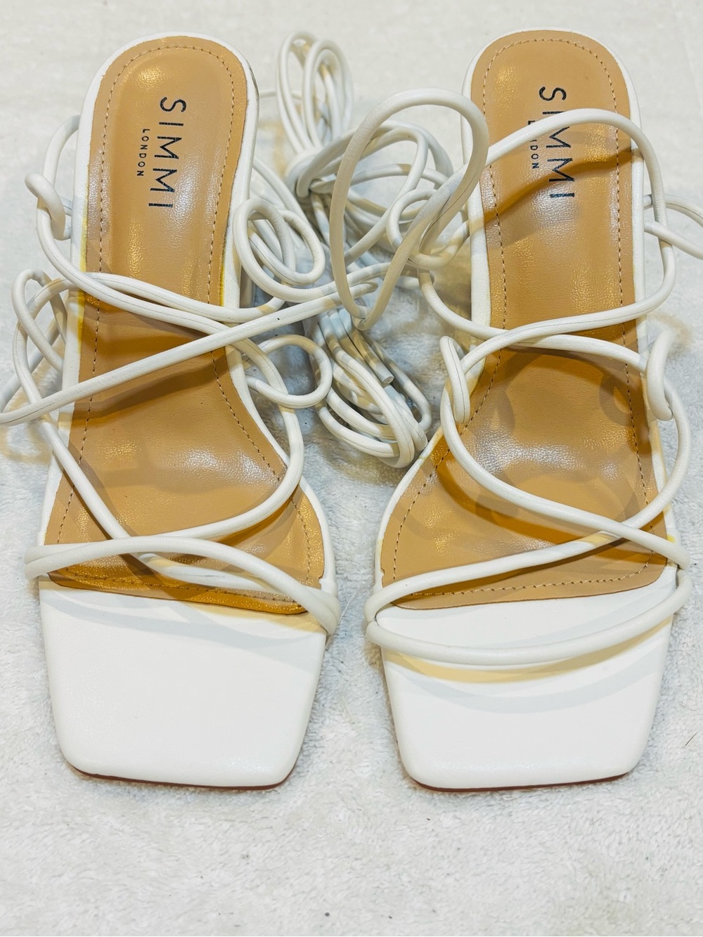 Brand New Strappy Heels By Simi London - Size USA 9 - Heel Height 4” - Box 11